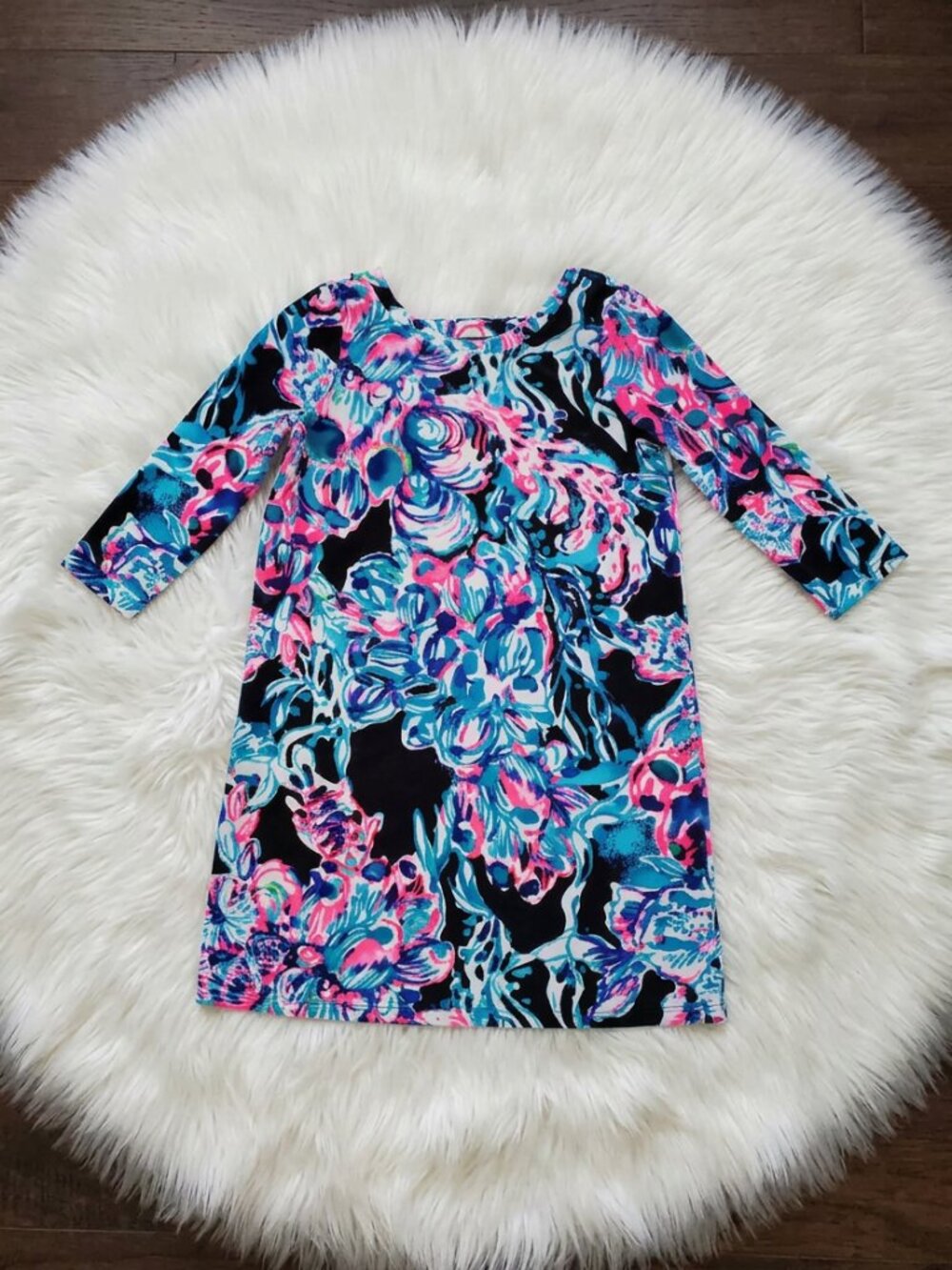 Lilly Pulitzer Velour Mini Olive All Caught Up Dress - Size 8-10